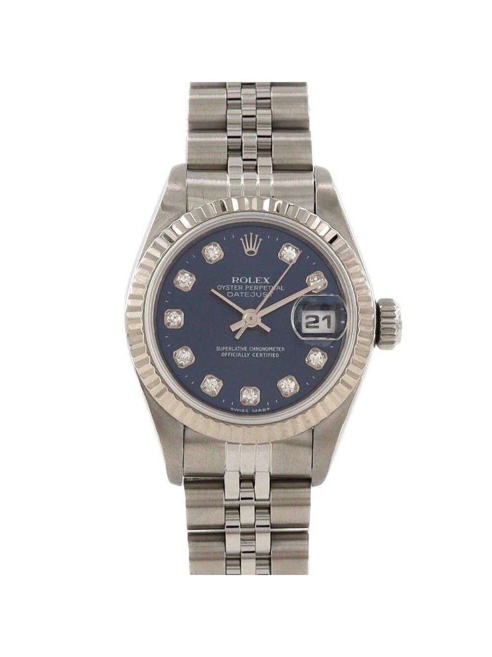 Rolex Datejust Stainless Steel White Gold Automatic
